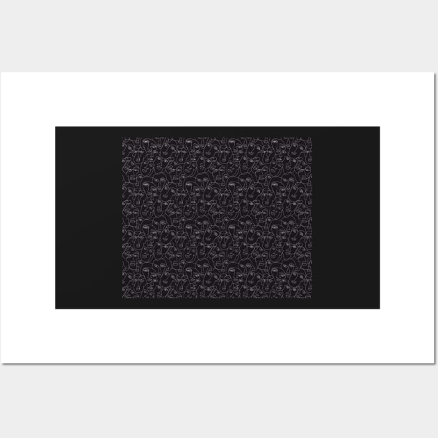 Decorative Black and White Pattern Wall Art by Lemonflowerlove